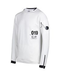 C P Company Cotton 019 Off White Sweatshirt For Men Lyst C P Company Cotton 019 Off White Sweatshirt For Men Lyst