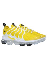 nike air vapormax plus yellow and white