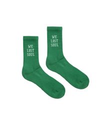 Undercover Green 'we Lost Soul' Socks for men