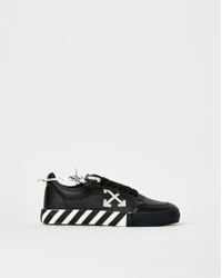 Off-White c/o Virgil Abloh Black Low Vulcanized Calf Leather Sneakers for men