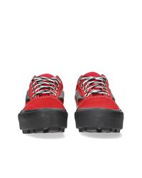 Vans Women's 90s Retro Old Skool Lug Platform in Red for Men | Lyst