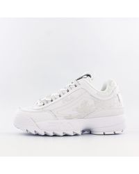 fila disruptor 2 embroidery white