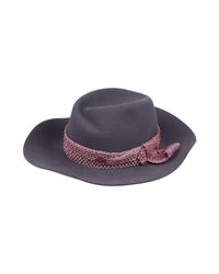 Maison Michel Gray Hat