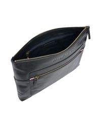 Portadocumentos Tommy Hilfiger de hombre de color Negro | Lyst