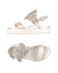 Ermanno Scervino Metallic Sandals