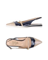 F.lli Bruglia Blue Ballet Flats