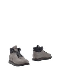 Alberto Guardiani Gray Ankle Boots for men