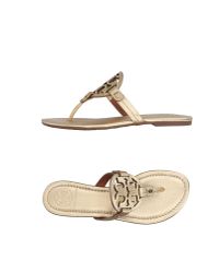 Tory Burch Metallic Toe Strap Sandal