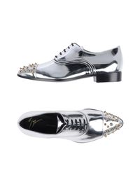 Giuseppe Zanotti Metallic Lace-up Shoe for men