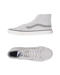 light gray high top vans