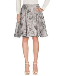 Peter Pilotto Gray Knee Length Skirt