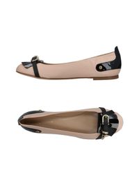 Vicini Tapeet Pink Ballet Flats