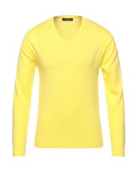 Daniele Fiesoli Yellow Sweater for men
