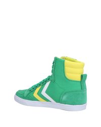 Hummel Suede & Sneakers Green for - Lyst