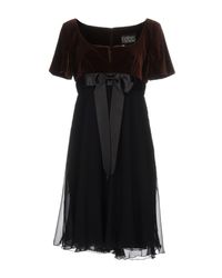 Fontana Couture Brown Short Dress
