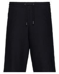 black armani shorts