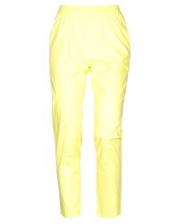Pantalones Deha de Algodón de color Amarillo - Lyst