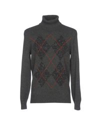 Brunello Cucinelli Gray Turtleneck for men