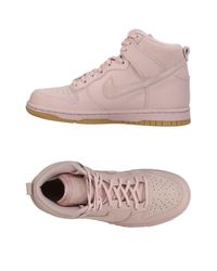 pink nike shoes high tops