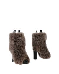 Brunello Cucinelli Gray Ankle Boots