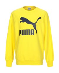 Sudadera PUMA de Algodón de color Amarillo para hombre | Lyst