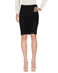 Marta Martino Black Knee Length Skirt