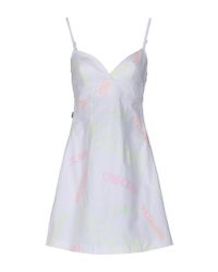 Moschino Jeans White Short Dress