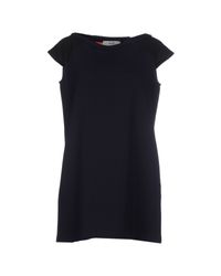 M. Grifoni Denim Black Short Dress