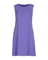 Alberta Ferretti Purple Short Dress