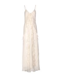 Patrizia Pepe White Long Dress