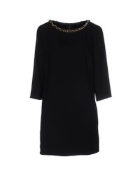 Elisabetta Franchi Black Short Dress