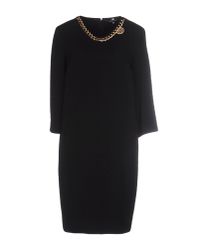 Elisabetta Franchi Black Short Dress