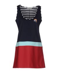 M. Grifoni Denim Blue Short Dress