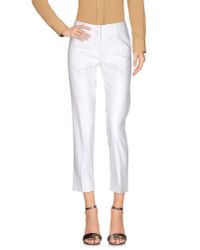 Alberto Biani White Casual Trouser