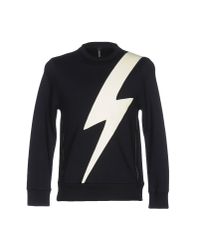 Neil Barrett Blue Sweatshirt for men