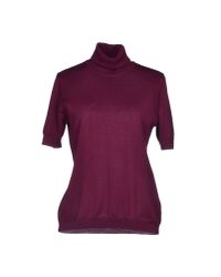 Alpha Massimo Rebecchi Purple Turtleneck