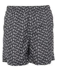red givenchy swim shorts