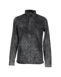 Cheap Monday Black Denim Shirt for men