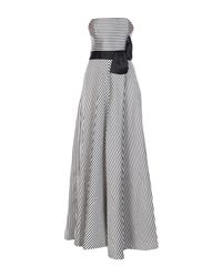 Halston Heritage Black Langes Kleid