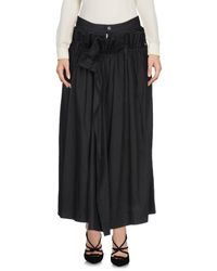 Yohji Yamamoto Black 3/4 Length Skirt