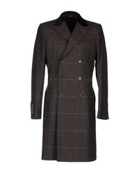 Dolce & Gabbana Brown Overcoat for men