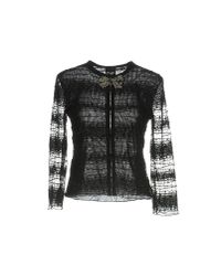 Pf Paola Frani Black Cardigan