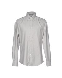 Brunello Cucinelli Gray Shirt for men