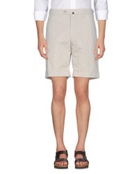 Marco Pescarolo Natural Bermuda Shorts for men