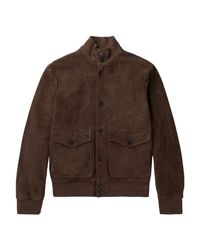 Cazadora Hackett de Cuero de color Marrón para hombre | Lyst