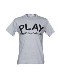 Play Comme des Garçons Gray T-shirt for men