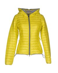 yellow down jacket womens