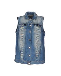 Twenty Easy By Kaos Blue Denim Outerwear