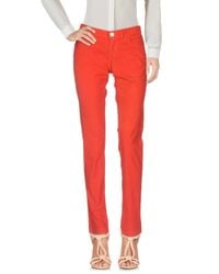 Blugirl Jeans Red Casual Trouser