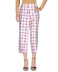 Pantalones PURIFICACION GARCIA de Algodón de color Blanco | Lyst